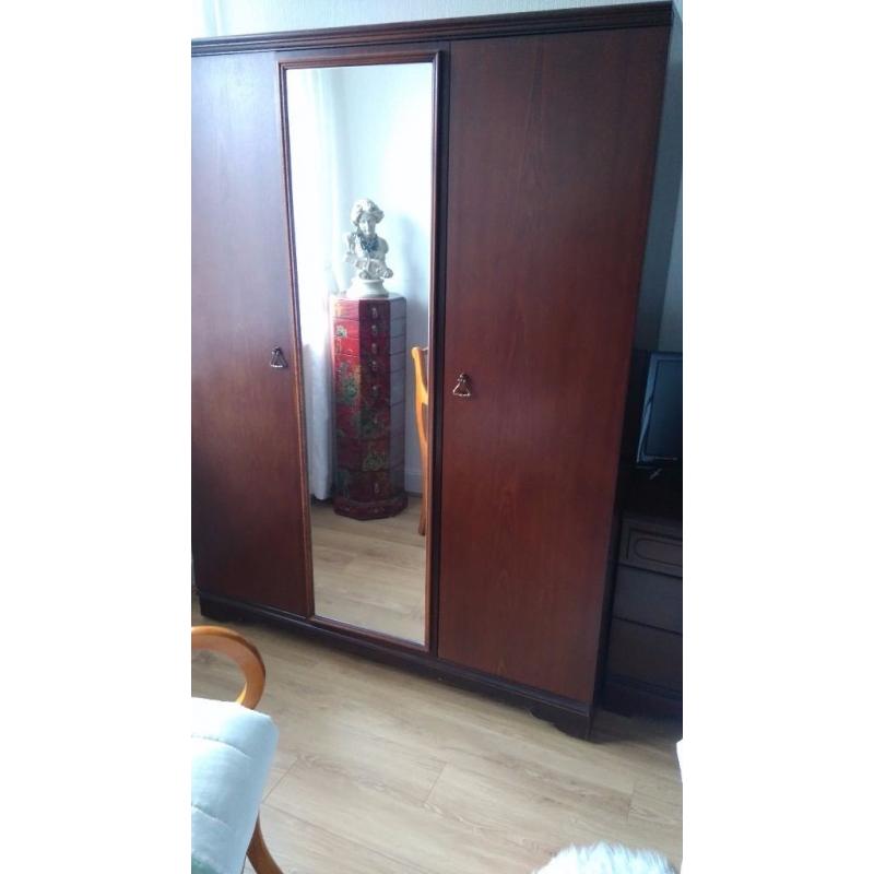 Stag Meredew dark wood bedroom furniture. wardrobes,chests of drawers, bedside cabinets