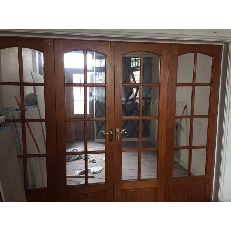 Internal glazed folding doors