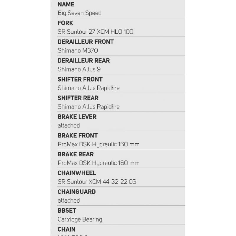 Merida big 7 40 hardtail specialist bike almost new