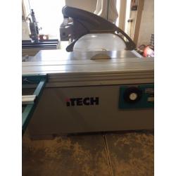 itech PS315 x 3200 sliding panel saw and extractor