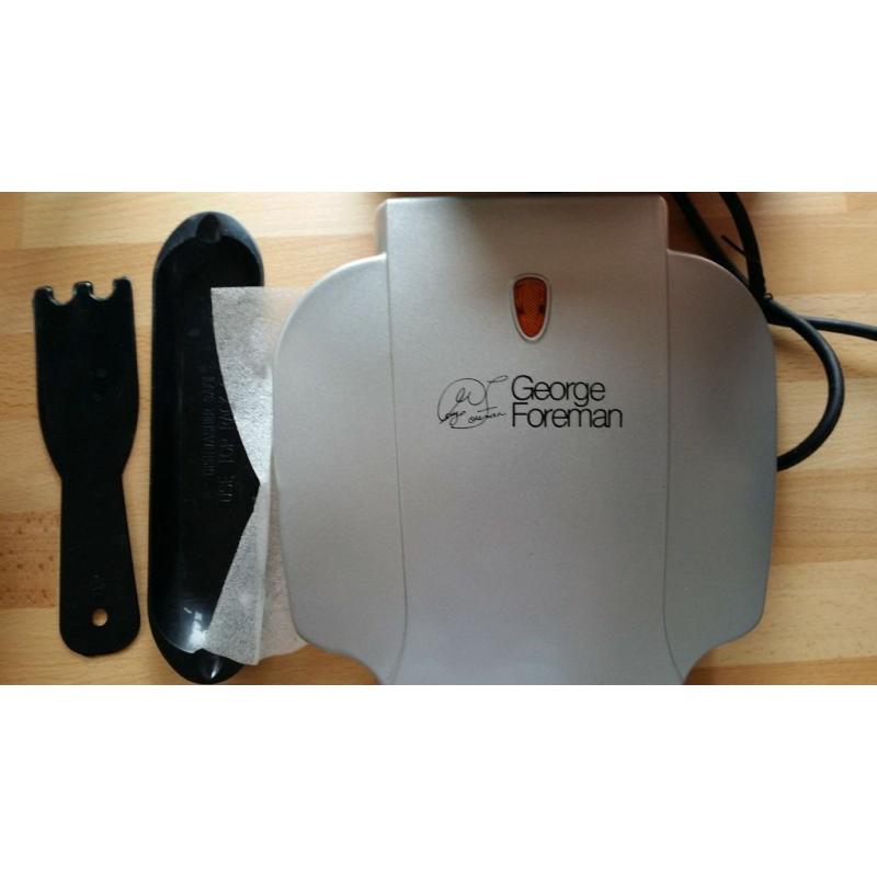 George Foreman Compact 2 Portion Grill Nearly new & Boxed