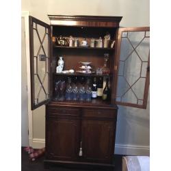 Mahogany Display Cabinet