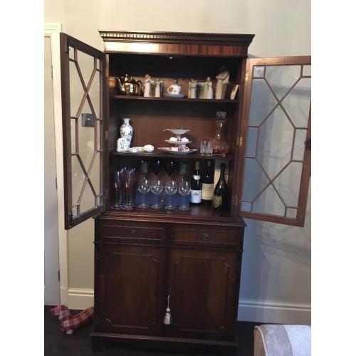 Mahogany Display Cabinet