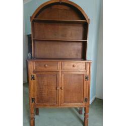 Farmhouse style rustic kitchen cabinet