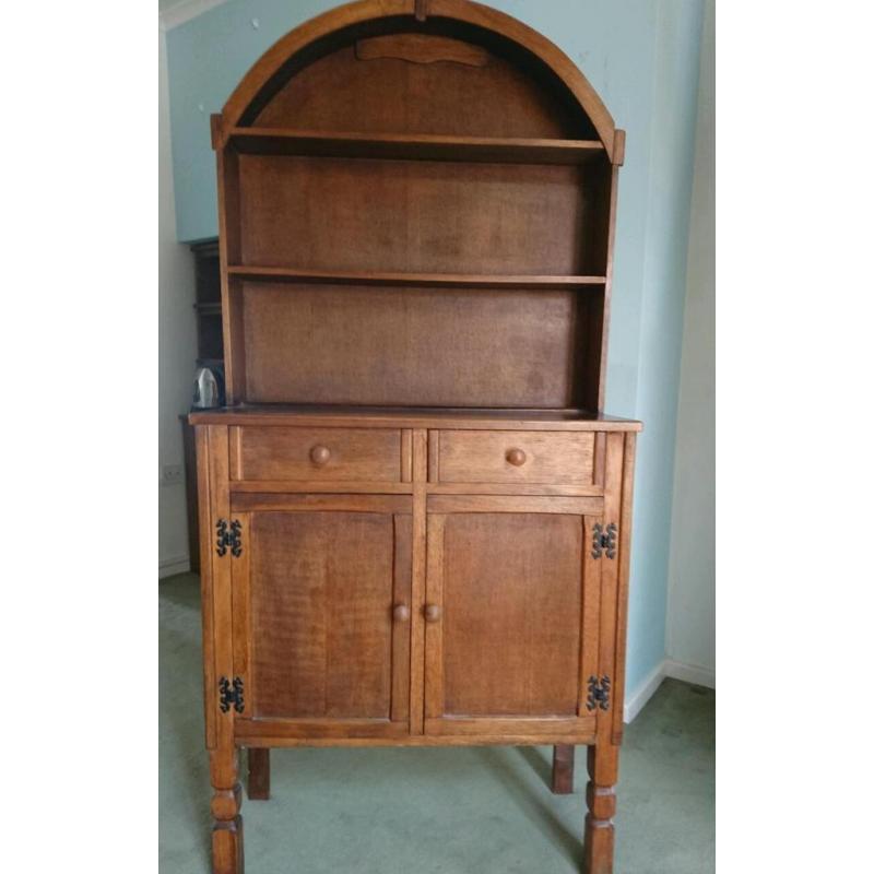 Farmhouse style rustic kitchen cabinet
