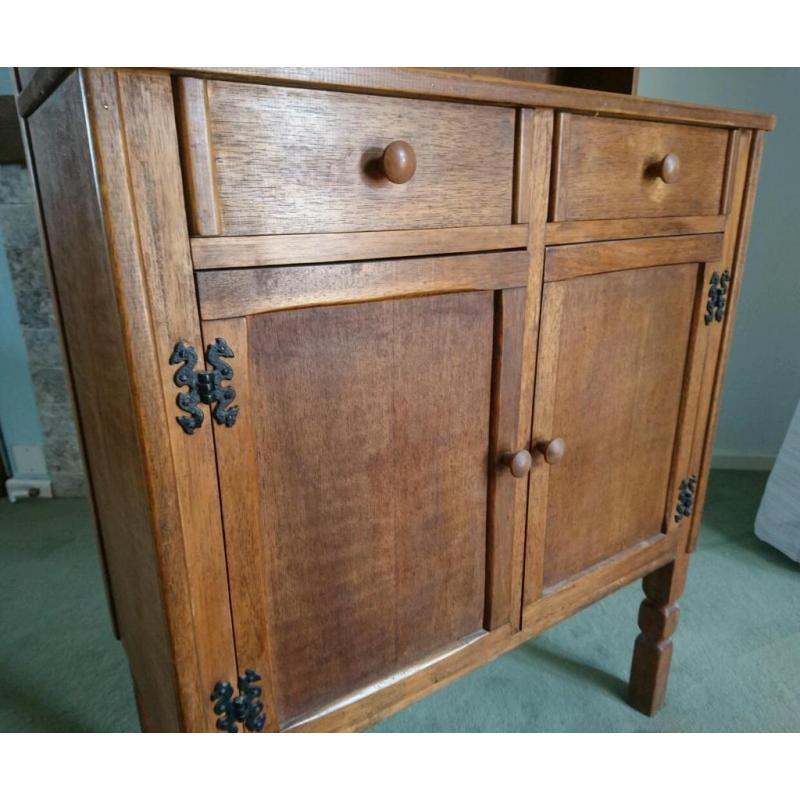 Farmhouse style rustic kitchen cabinet
