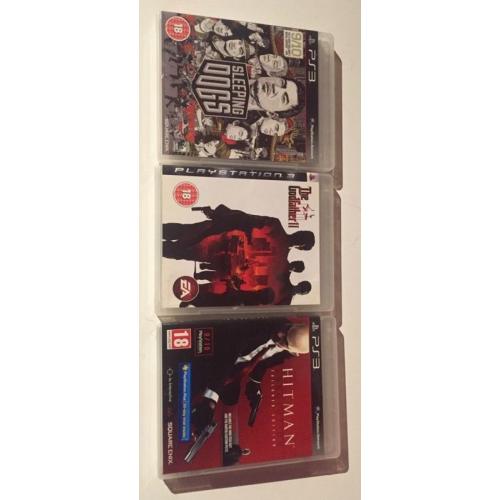 PS3 games,Sleeping dogs, The godfather 2, Hitman absolution