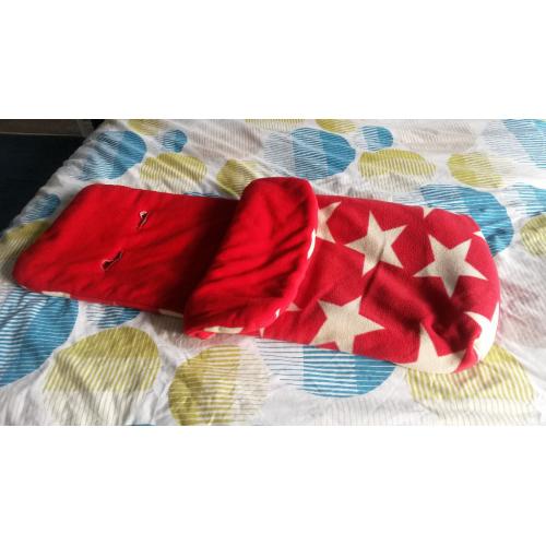 Red star cosy toes footmuff