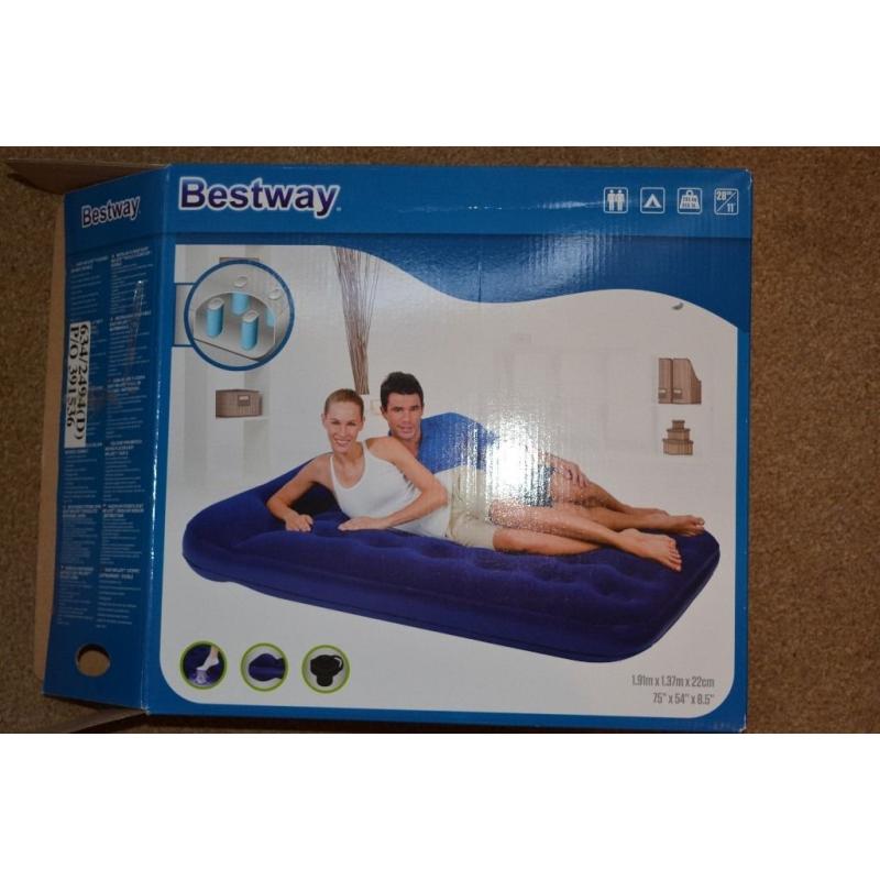 Double Bestway Air Bed - with integrated pump
