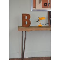 Industrial Console Table Hall Table Mid Century Modern Style hairpin