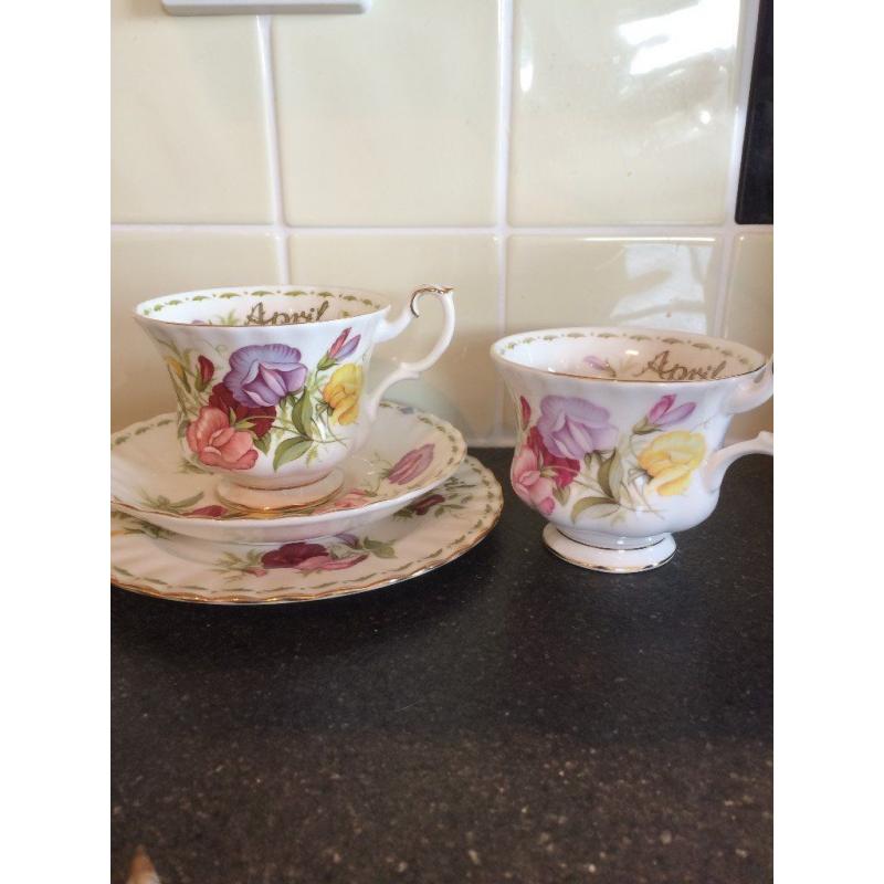 ROYAL ALBERT TRIO ( APRIL )