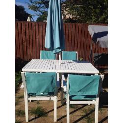 Garden table & chair