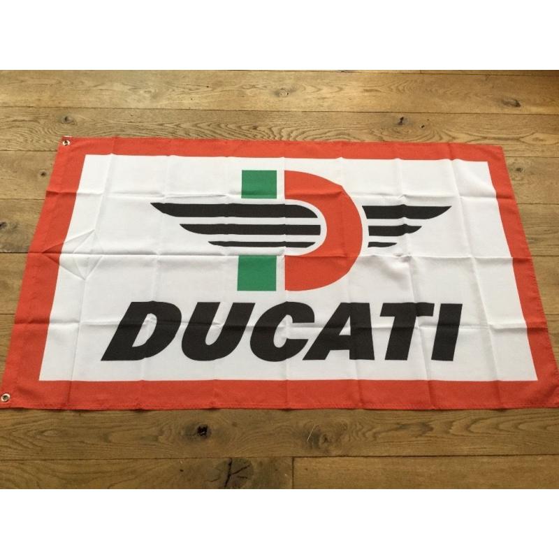 Ducati motorcycle workshop flag banner
