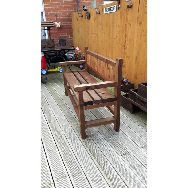 New Hand made garden Bench