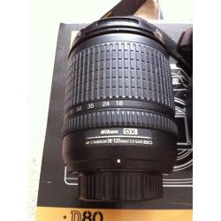 Nikon D80 with 18 - 135 lens and MB-D80 battery grip