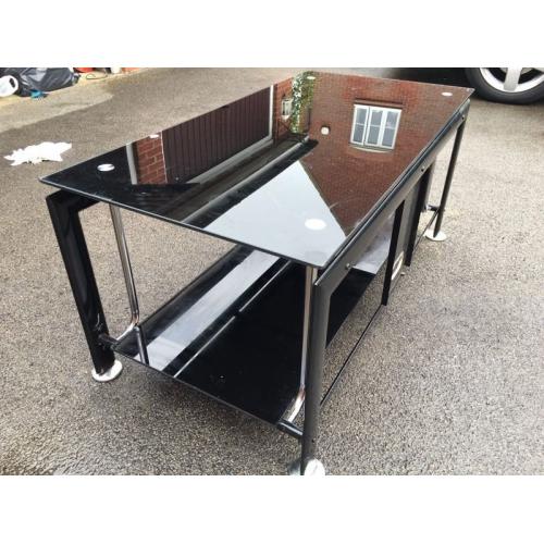 Glass centre table