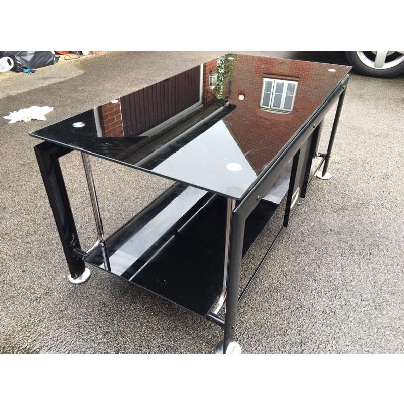 Glass centre table