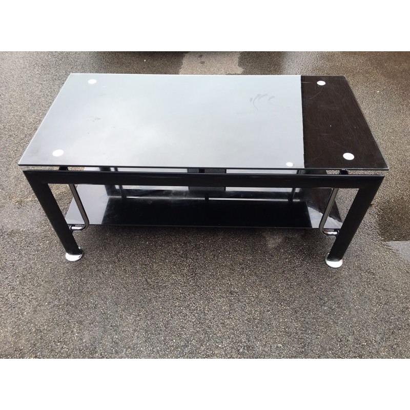 Glass centre table