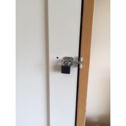 Tall lockable bookcase / storage unit strong and sturdy