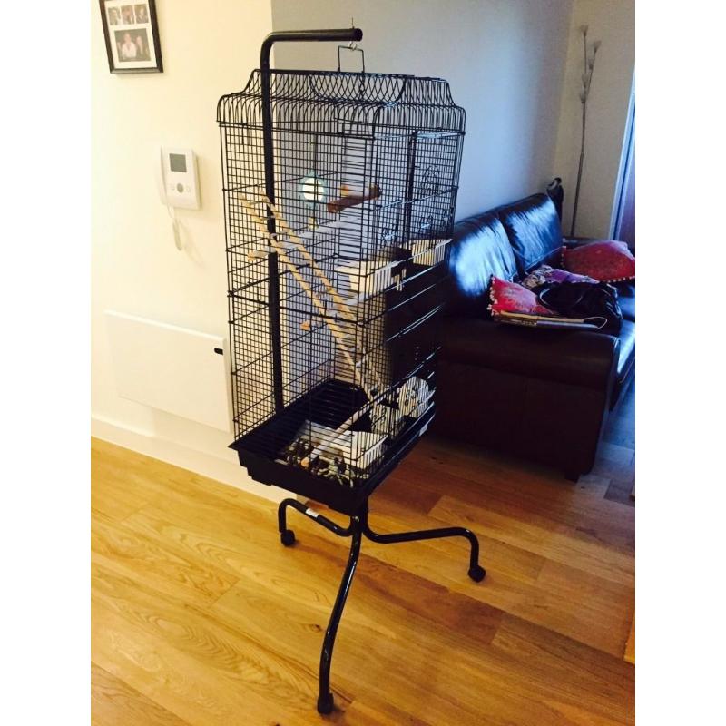 Large Bird Cage and Stand - Brand New!