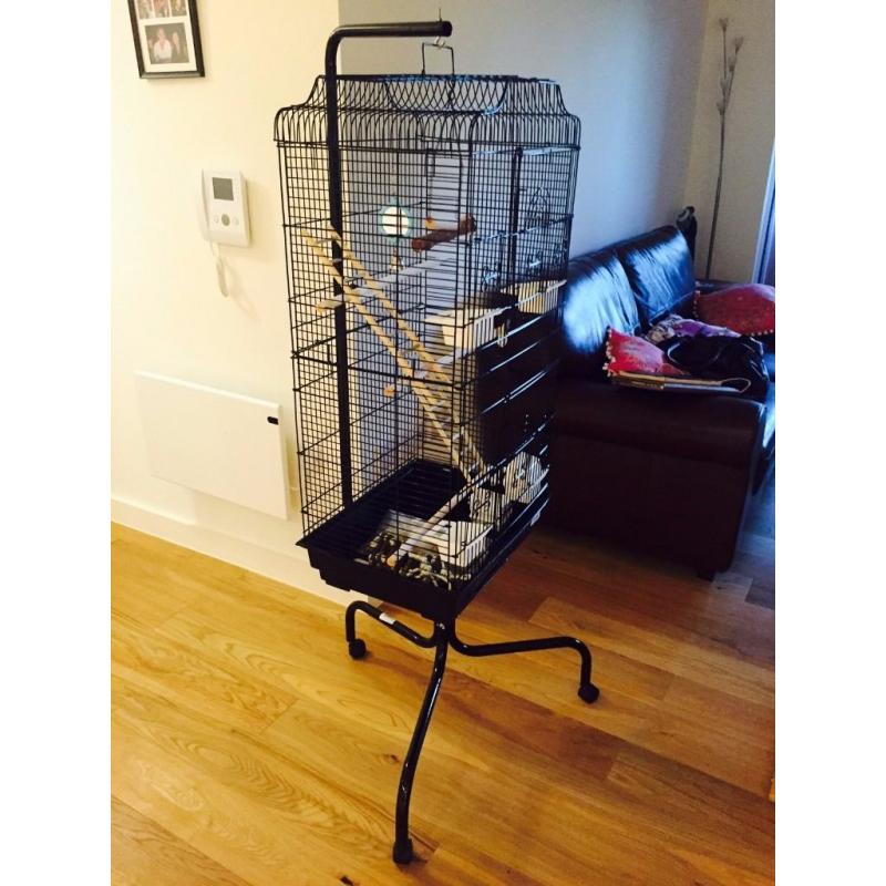 Large Bird Cage and Stand - Brand New!