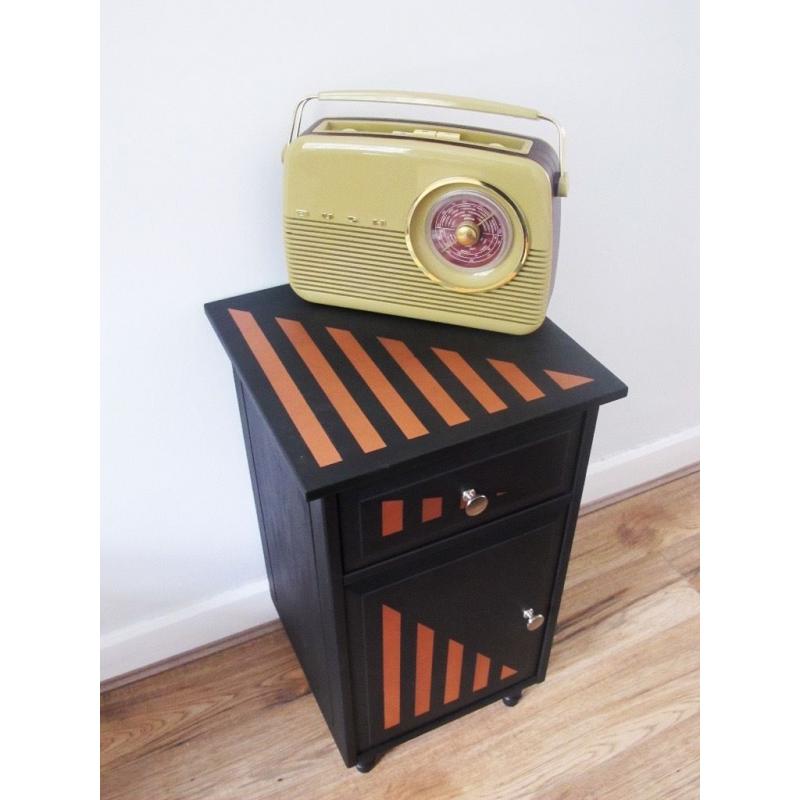 Unique, Upcycled Vintage Bedside Cabinet