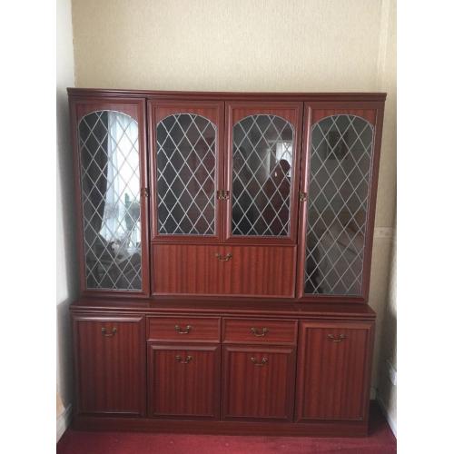 Large sideboard with glazed hutch