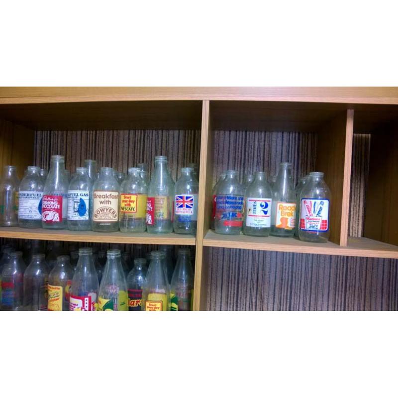 Collectors Vintage Milk Bottles