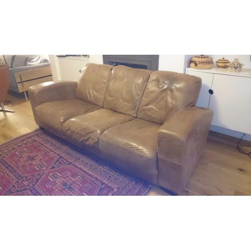 Leather sofa, 3 seater, free