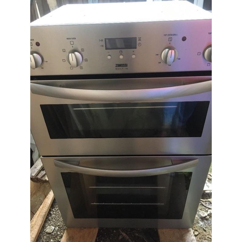 Zanussi double oven USED
