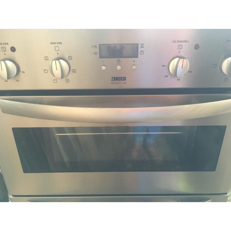 Zanussi double oven USED