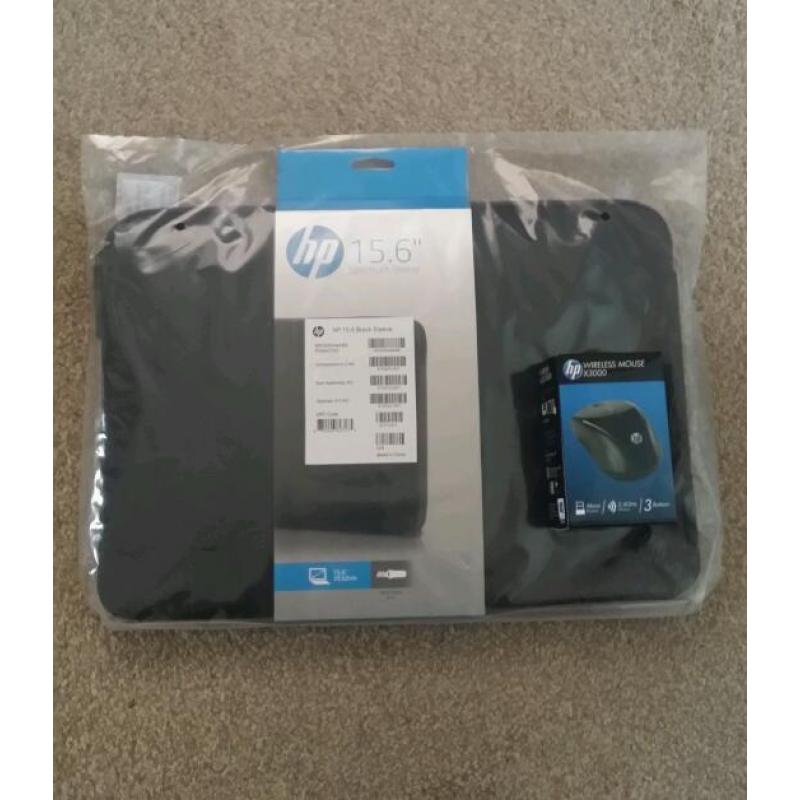 Hp laptop bag and wireless mouse