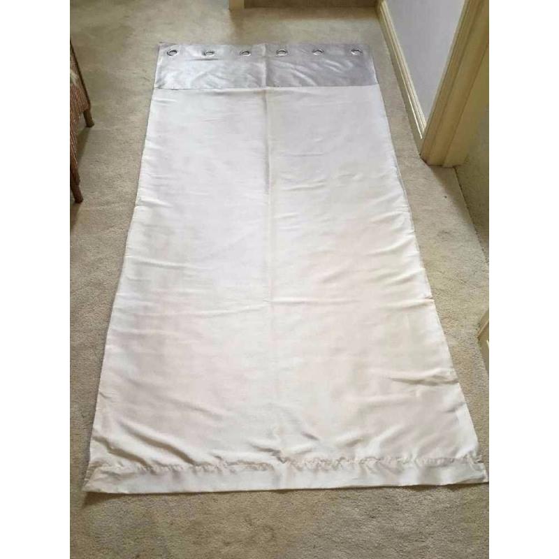 Pair Of Next 'Ella Oyster Eyelet' Curtains 117 X 229cm (46 X 90)