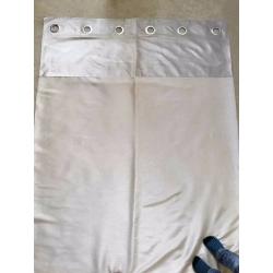 Pair Of Next 'Ella Oyster Eyelet' Curtains 117 X 229cm (46 X 90)
