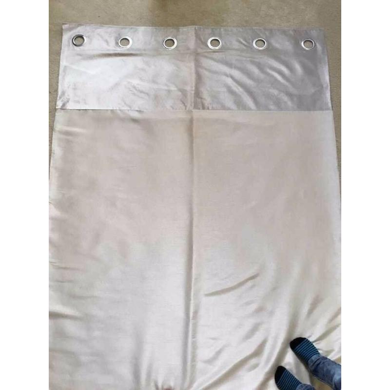 Pair Of Next 'Ella Oyster Eyelet' Curtains 117 X 229cm (46 X 90)