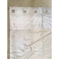 Pair Of Next 'Ella Oyster Eyelet' Curtains 117 X 229cm (46 X 90)
