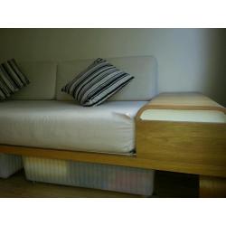 Oak sofa bed