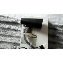 Desk light black metal new