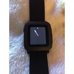 Pebble time smart watch iOS and android compatible only 3 weeks old