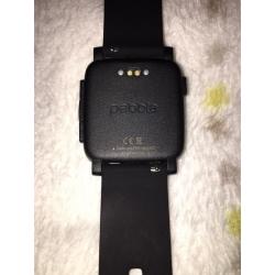 Pebble time smart watch iOS and android compatible only 3 weeks old