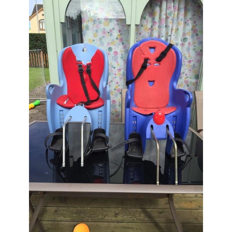 Child bike seats.