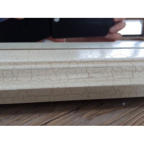 Large cream mantle mirror