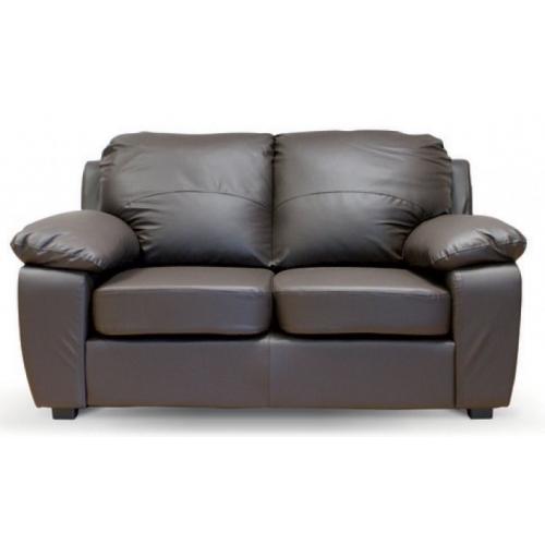 BRAND NEW 2 SEATER BROWN SOFA + DELIVERY