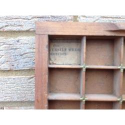 Old 'Cambridge University Press' - letter printing key frame