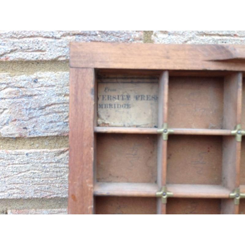 Old 'Cambridge University Press' - letter printing key frame