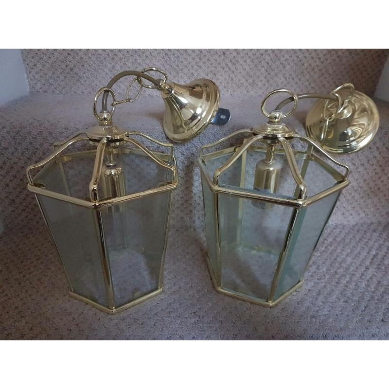 Brass light fittings