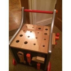 Wooden tool bench