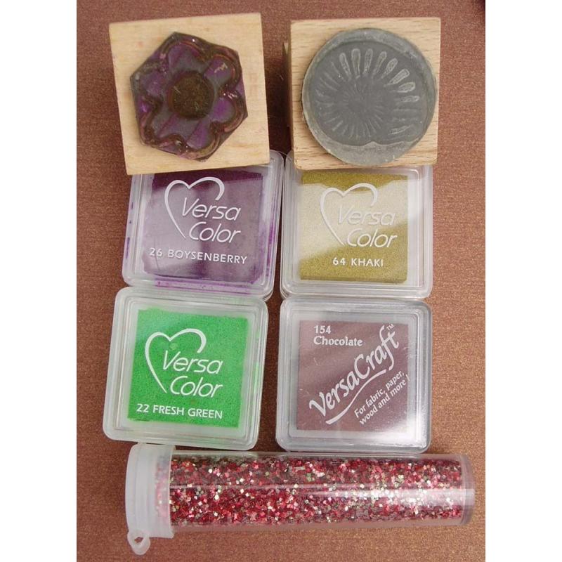 MIXTURE of PAPERCRAFT / CARD MAKING ITEMS Punches, Stickers, Paper, Rubber Stamping COLLECTION ONLY