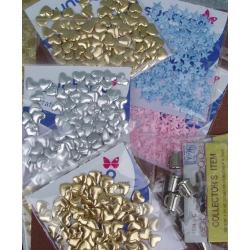 MIXTURE of PAPERCRAFT / CARD MAKING ITEMS Punches, Stickers, Paper, Rubber Stamping COLLECTION ONLY
