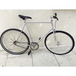 Single speed track bike ( silver ) vx